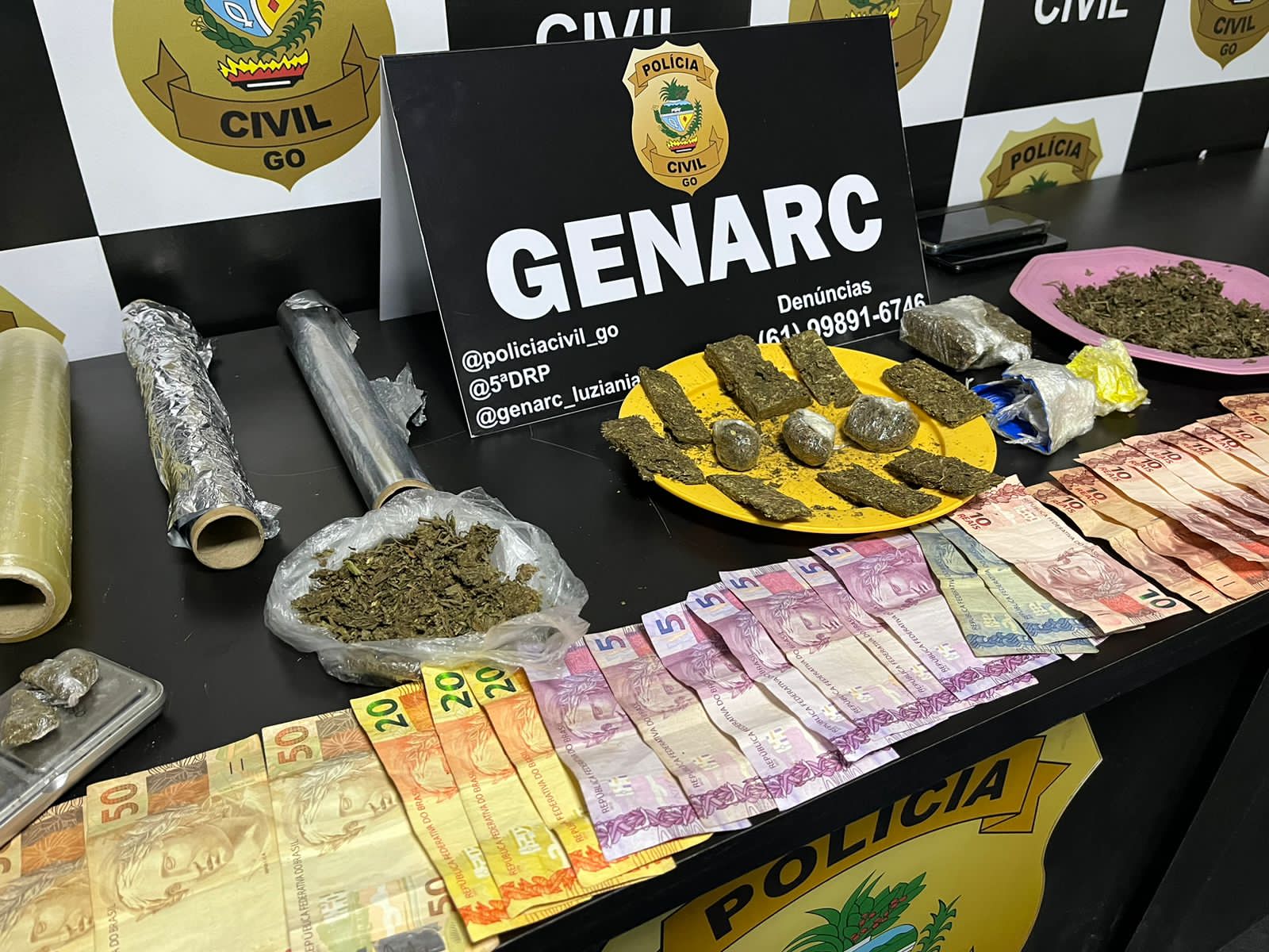 Casal é preso por tráfico de drogas na região do entorno do Distrito Federal